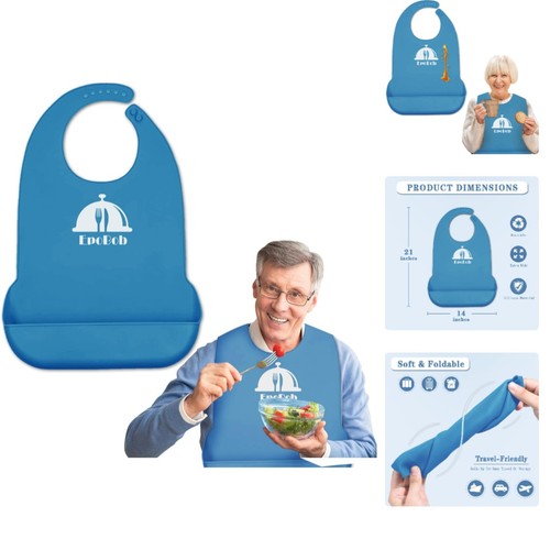 Silicone bibs with crumb - bibs,